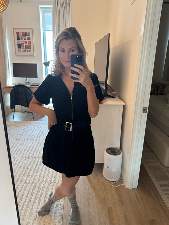 Show Me Your MuMu Dresses & Skirts - Show Me Your MuMu Black Zip-Front Belted Mini Dress